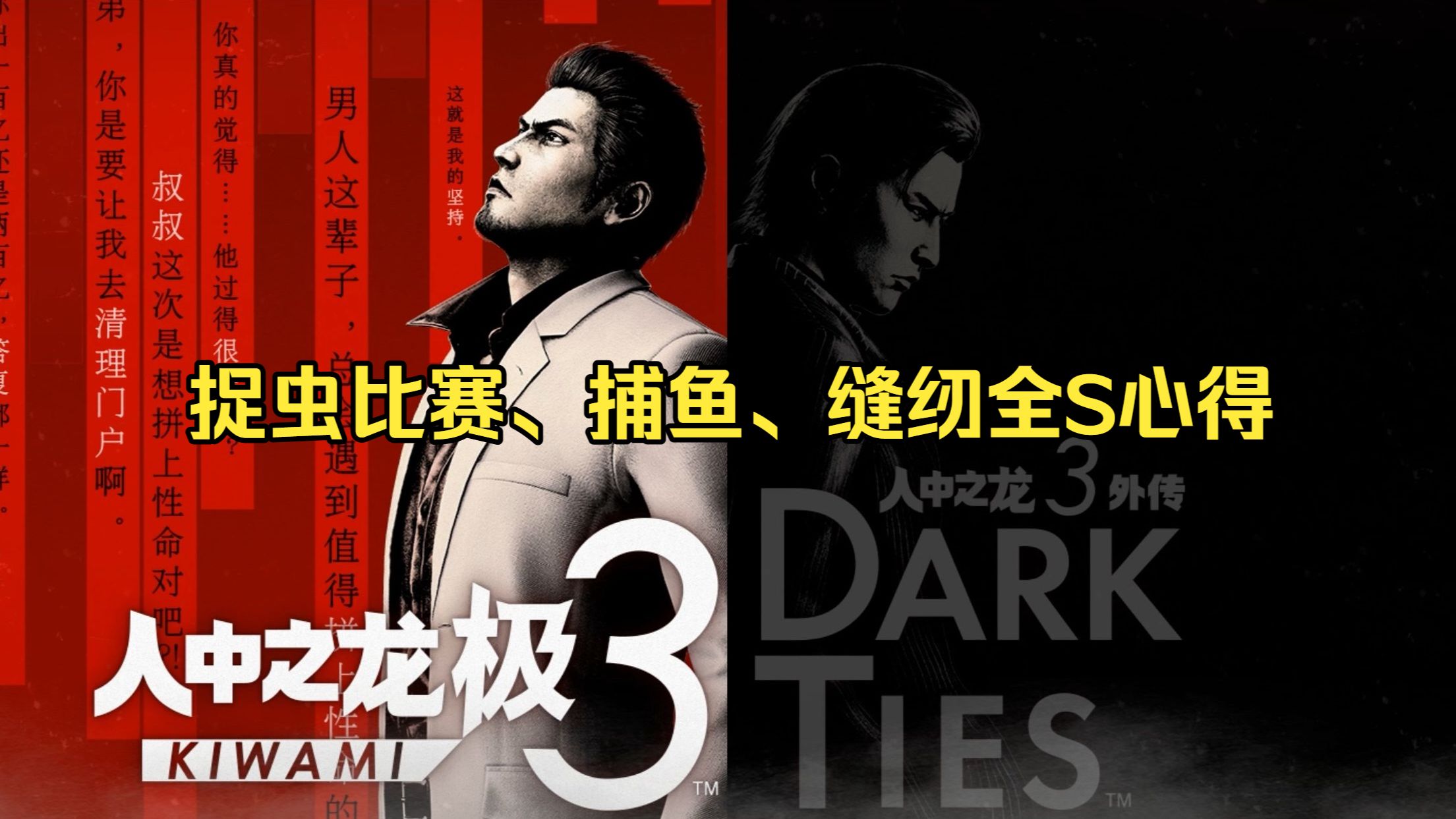 《如龙/人中之龙 极3/3外传 Dark Ties》捉虫比赛、捕鱼、缝纫全S评价（简介有图文心得） 捕鱼 初级