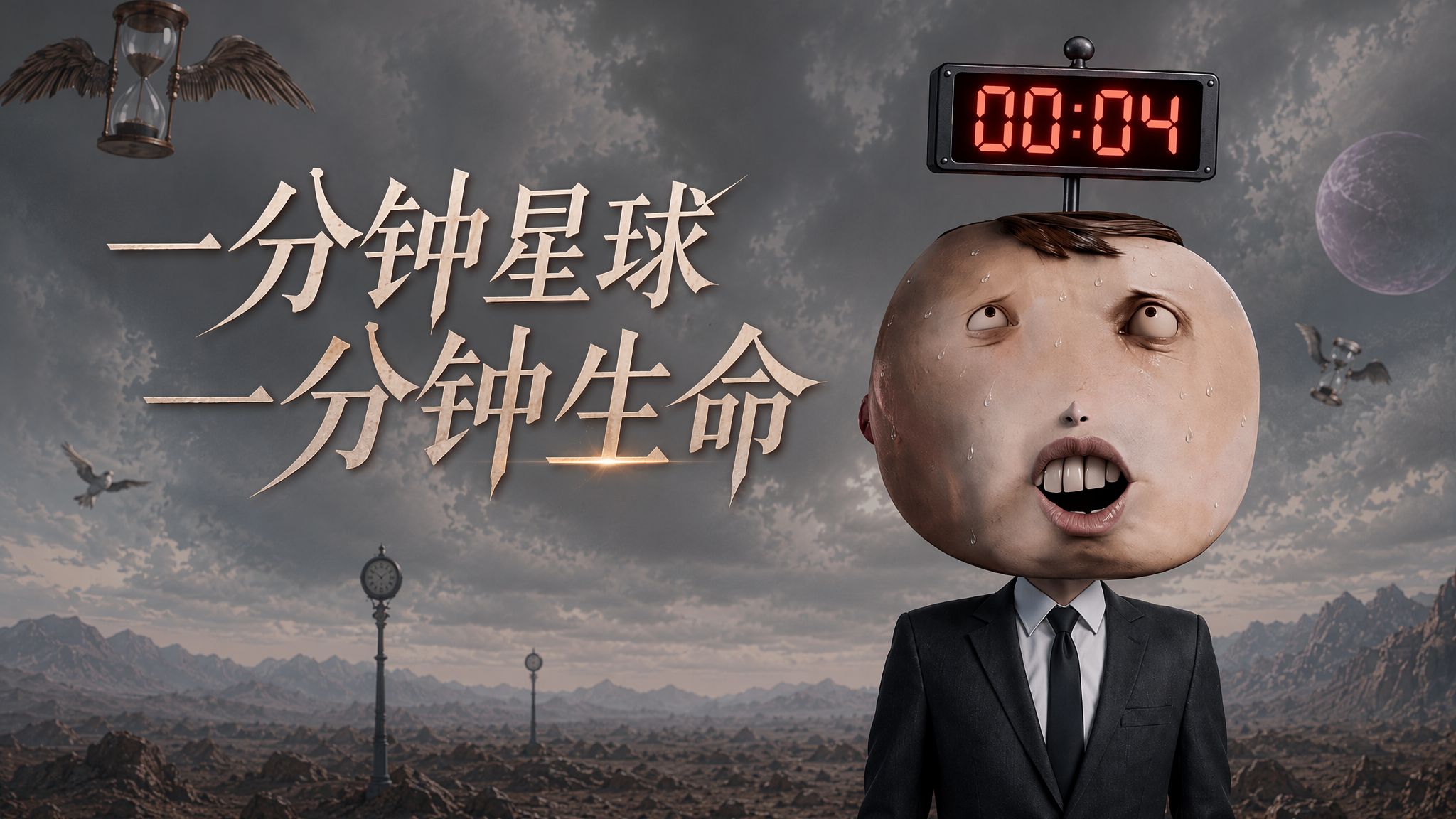 荒诞的星球一分钟星球 人人只有一分钟生命【up动画】
