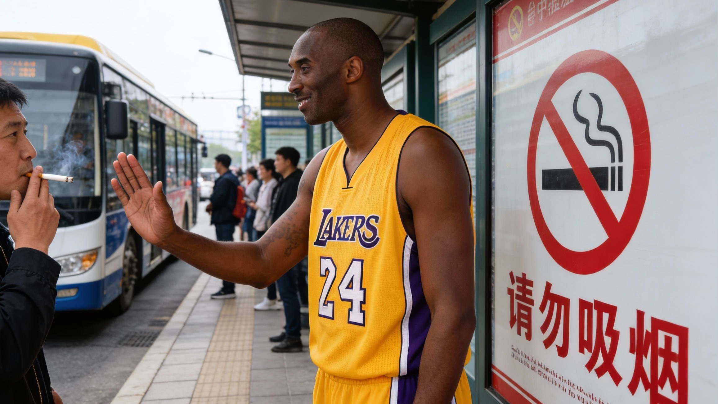 科比整治二手烟
