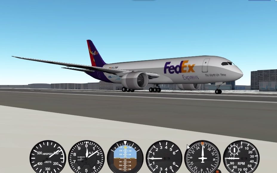 【GEOFS】当你卡bug卡出了Fedex波音787