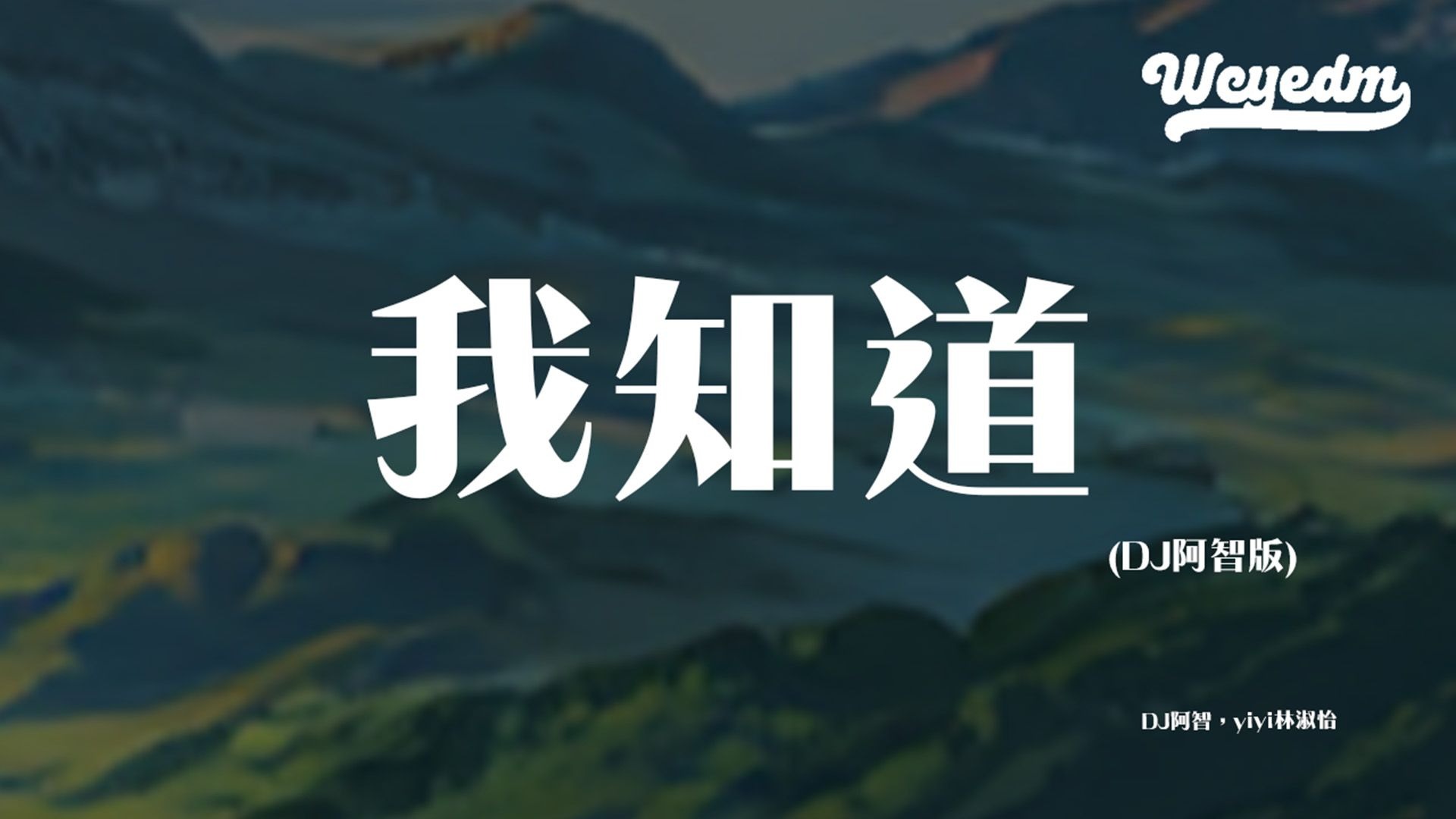 DJ阿智/yiyi林淑怡-我知道 (DJ阿智版) 「从来没想过不能再和你牵手」【動態歌詞/Lyrics Video】#把戏#yiyi林淑怡#我知道#動態歌詞