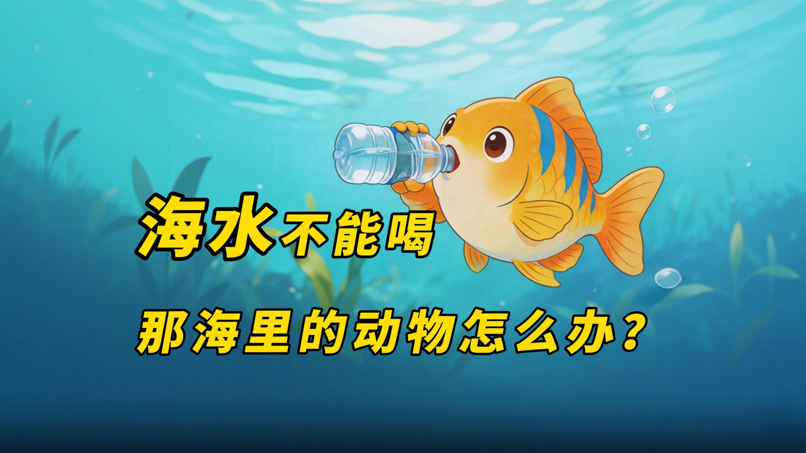 海水不能喝，那海里的动物怎么补水？