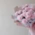 手工纸花  皱纹纸康乃馨花束包装教程