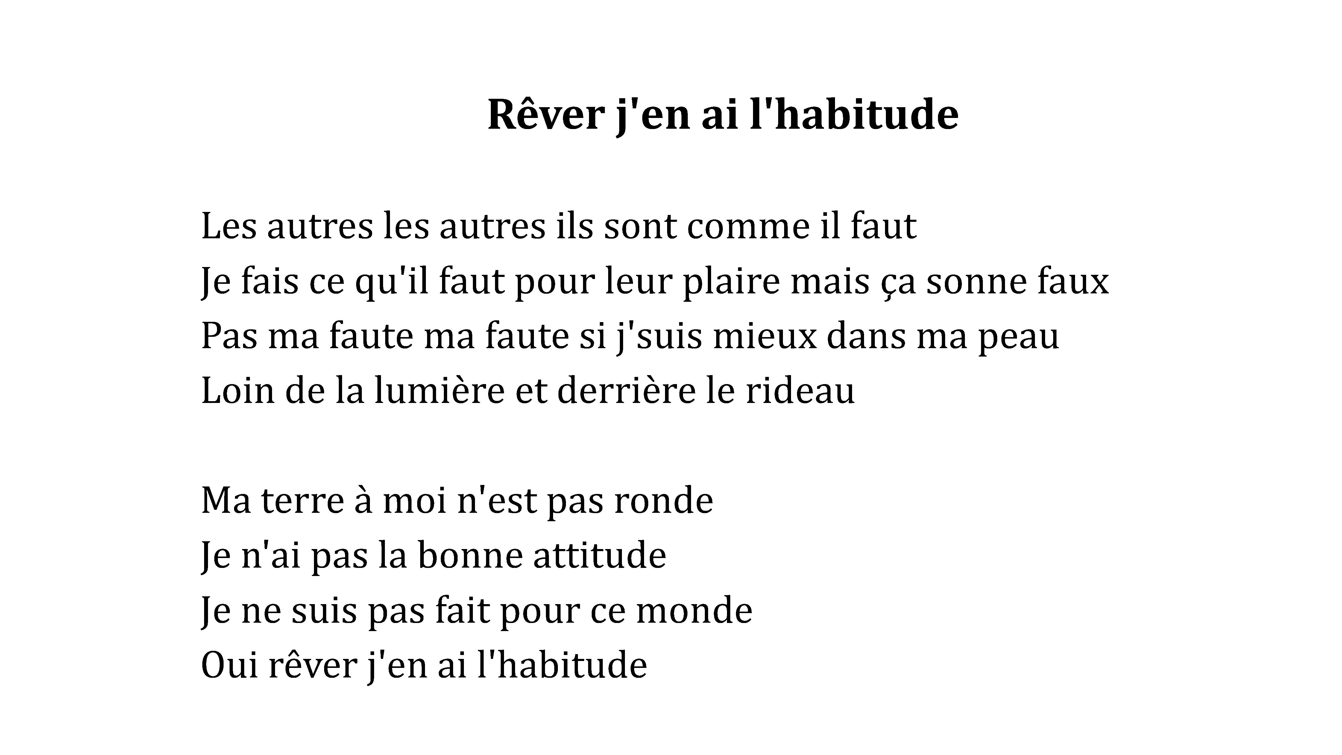 【KTV投屏自用】Rêver j'en ai l'habitude 伴奏含少量人声