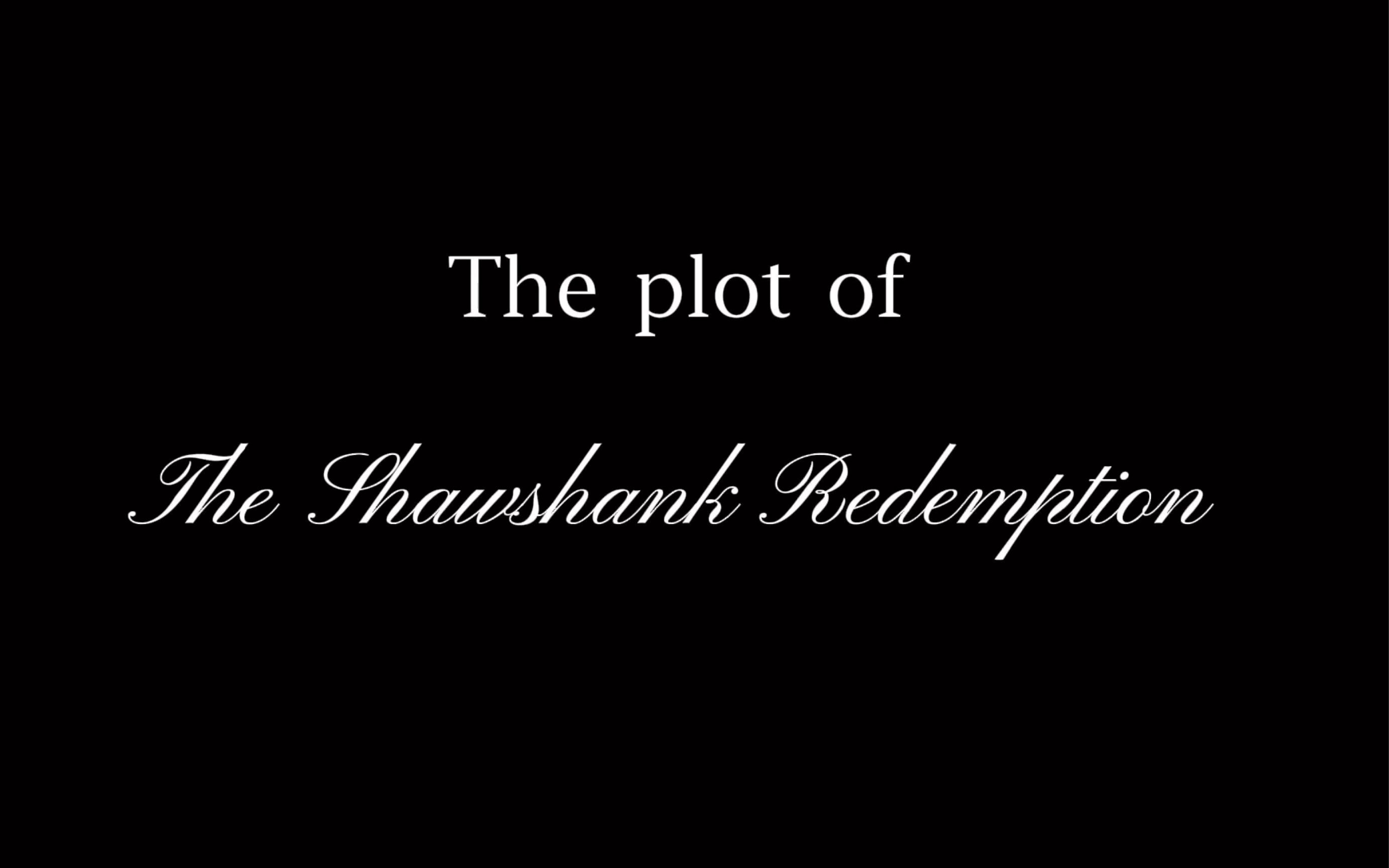 shawshank redemption short summary