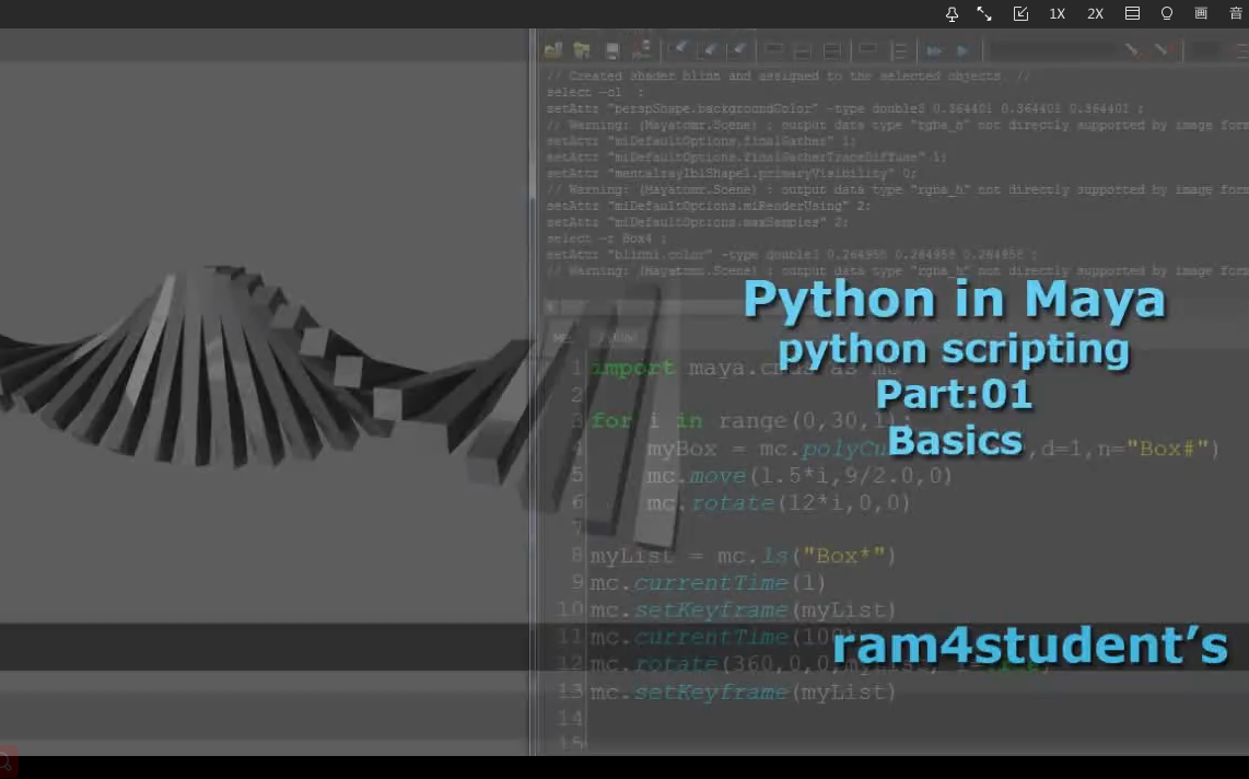 Python In Maya Python Scripting 中英文字幕 哔哩哔哩 つロ干杯 Bilibili