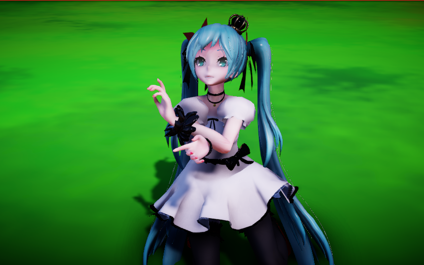 【mmd-积乱云】 miku 唱歌了 来听歌了