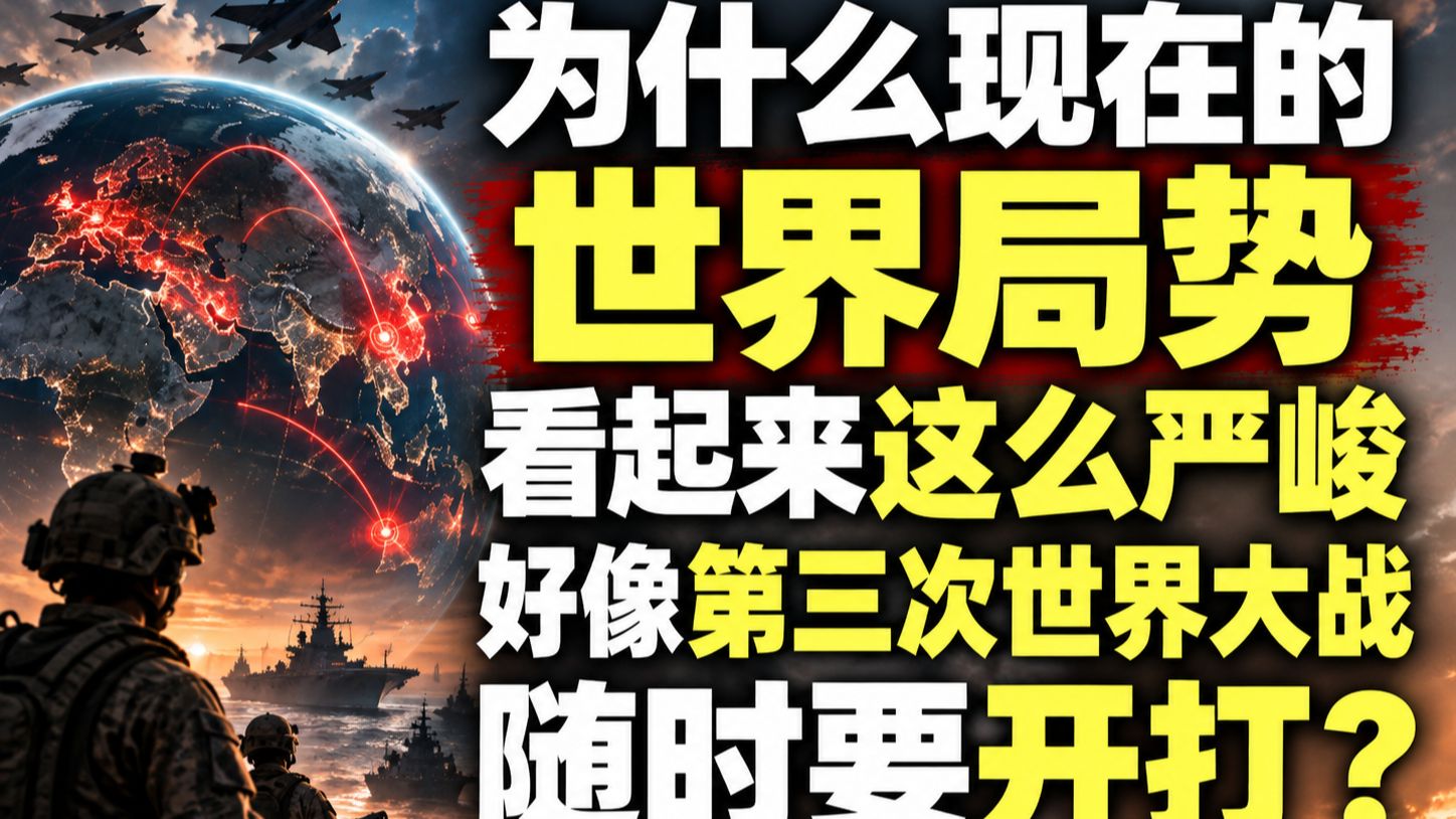为什么现在的世界局势看起来这么严峻，严峻到好像第三次世界大战随时要开打。