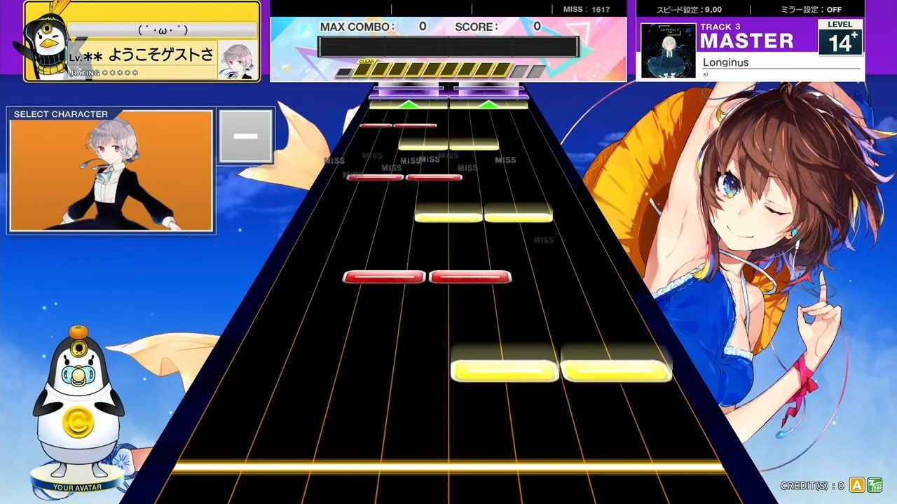 【CHUNITHM/谱面预览】Longinus Master14+(流速9.0)