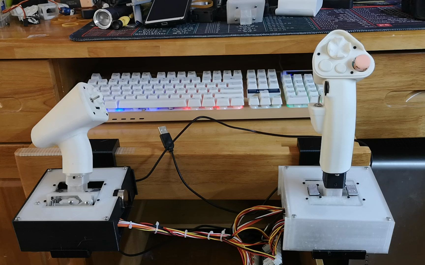 简单介绍一下这套自制的3D打印摇杆