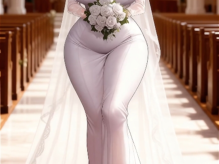 礼堂里的白色婚纱，是新世界没有的景象