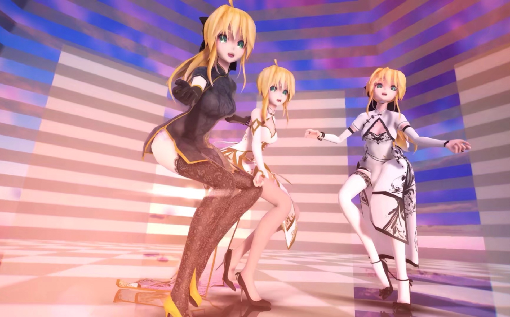 【mmd】saber旗袍系列