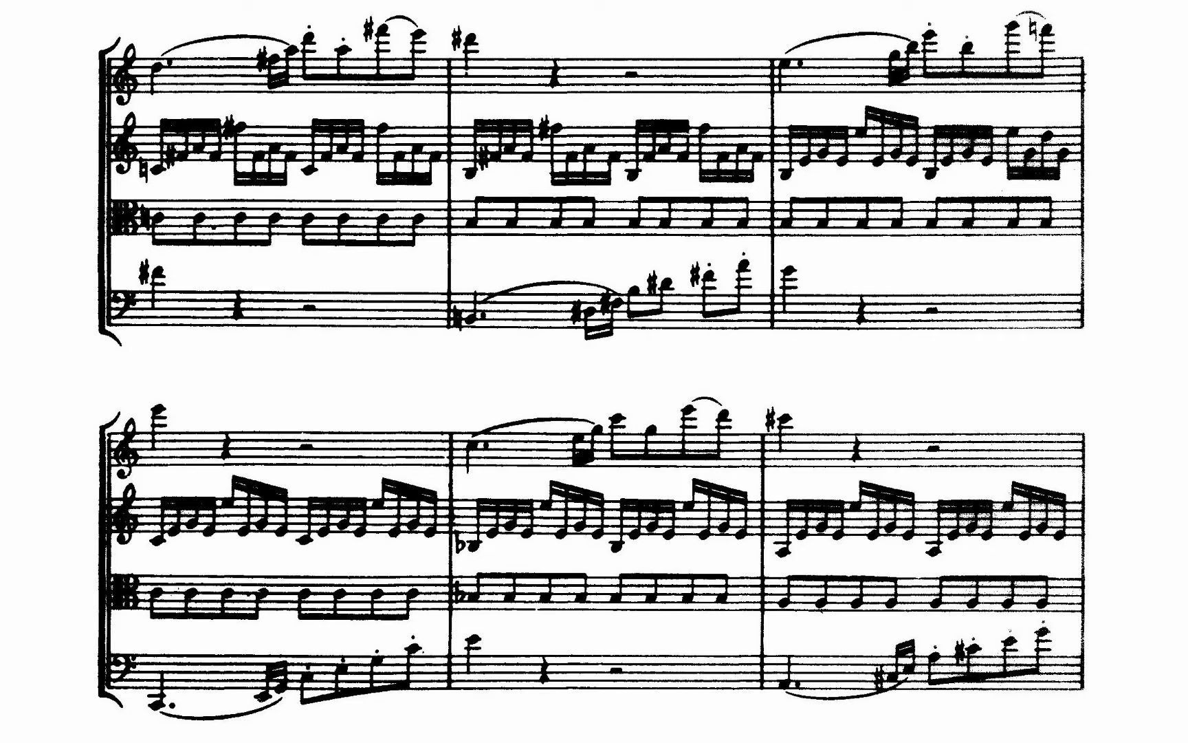 【总谱】海顿 C大调弦乐四重奏 Hob.III:32