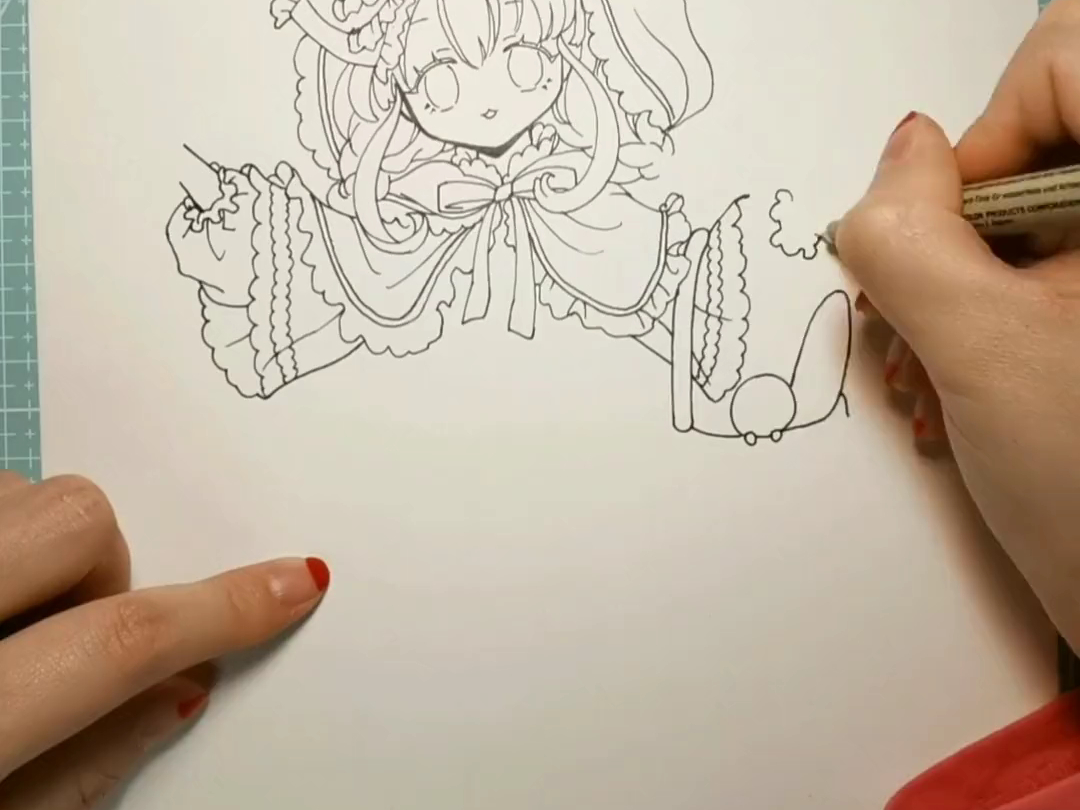 手绘画画原创原创童话故事系列-小红帽【上】