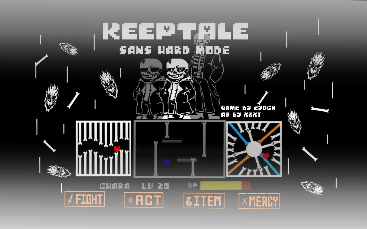 Hard Mode Sans】战斗第一、二阶段FDY重制版通过! ! !