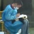 饲养员把熊猫当“桌垫”，熊团子的反应太逗了：我好歹是国宝！