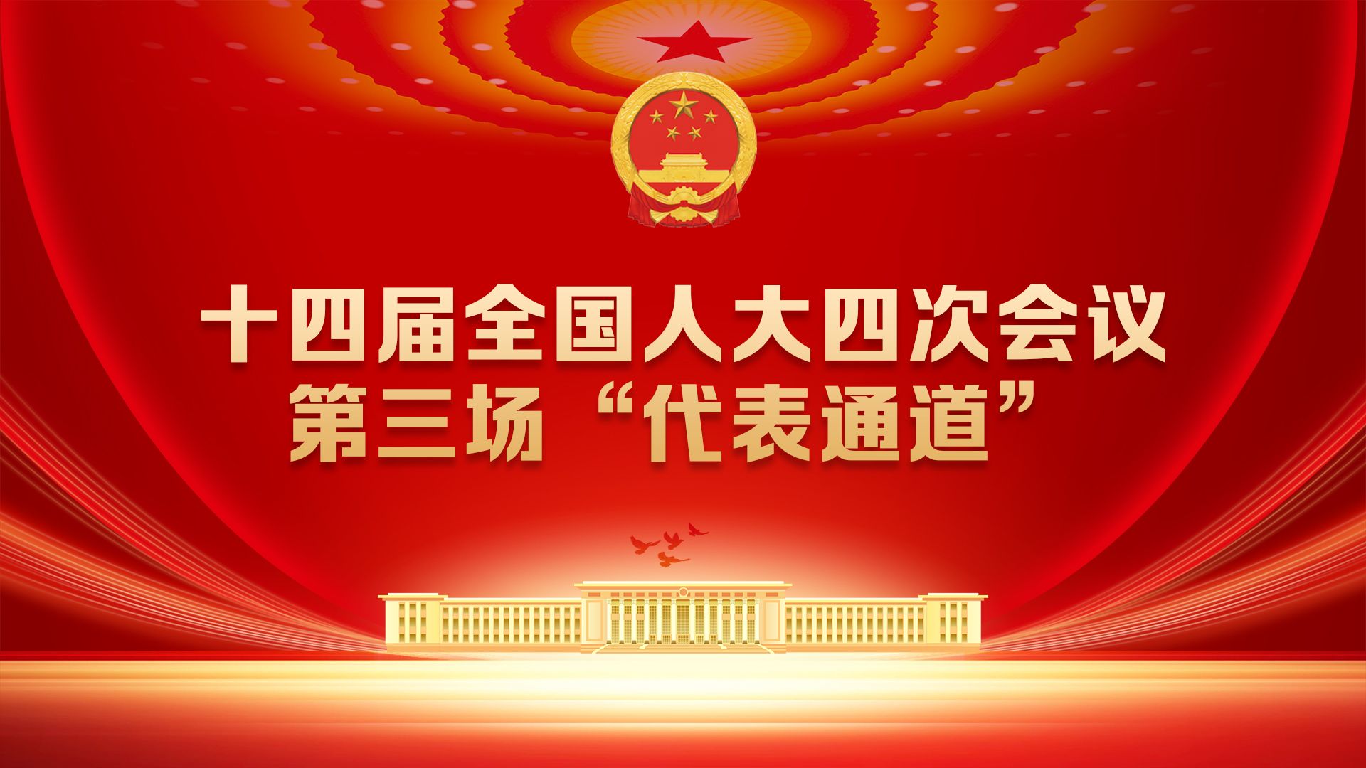 十四届全国人大四次会议第三场“代表通道”