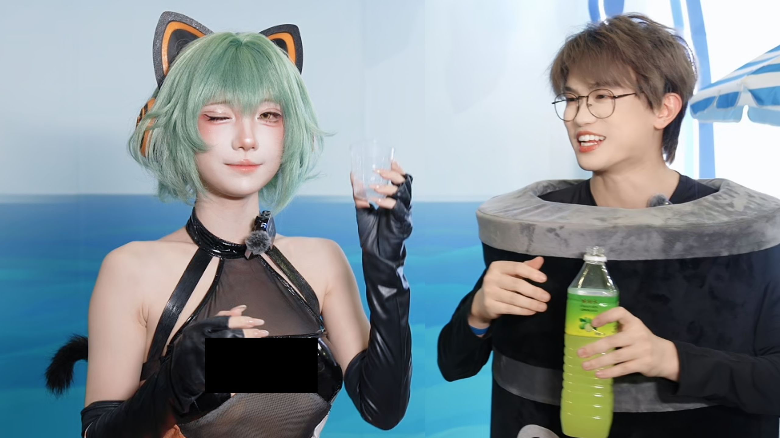 在清凉节你甚至能看到有人cos石油……