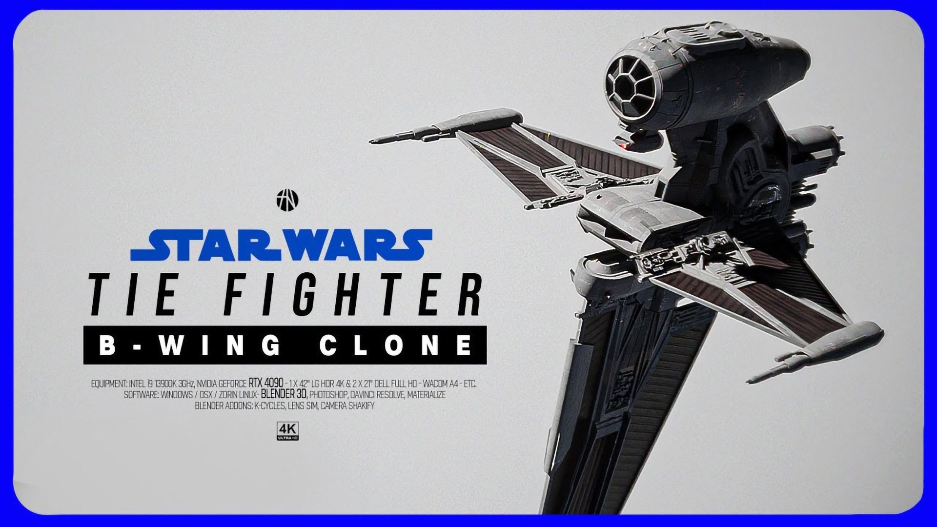 Blender的“荒谬”B翼克隆：星战与冷战的极限碰撞