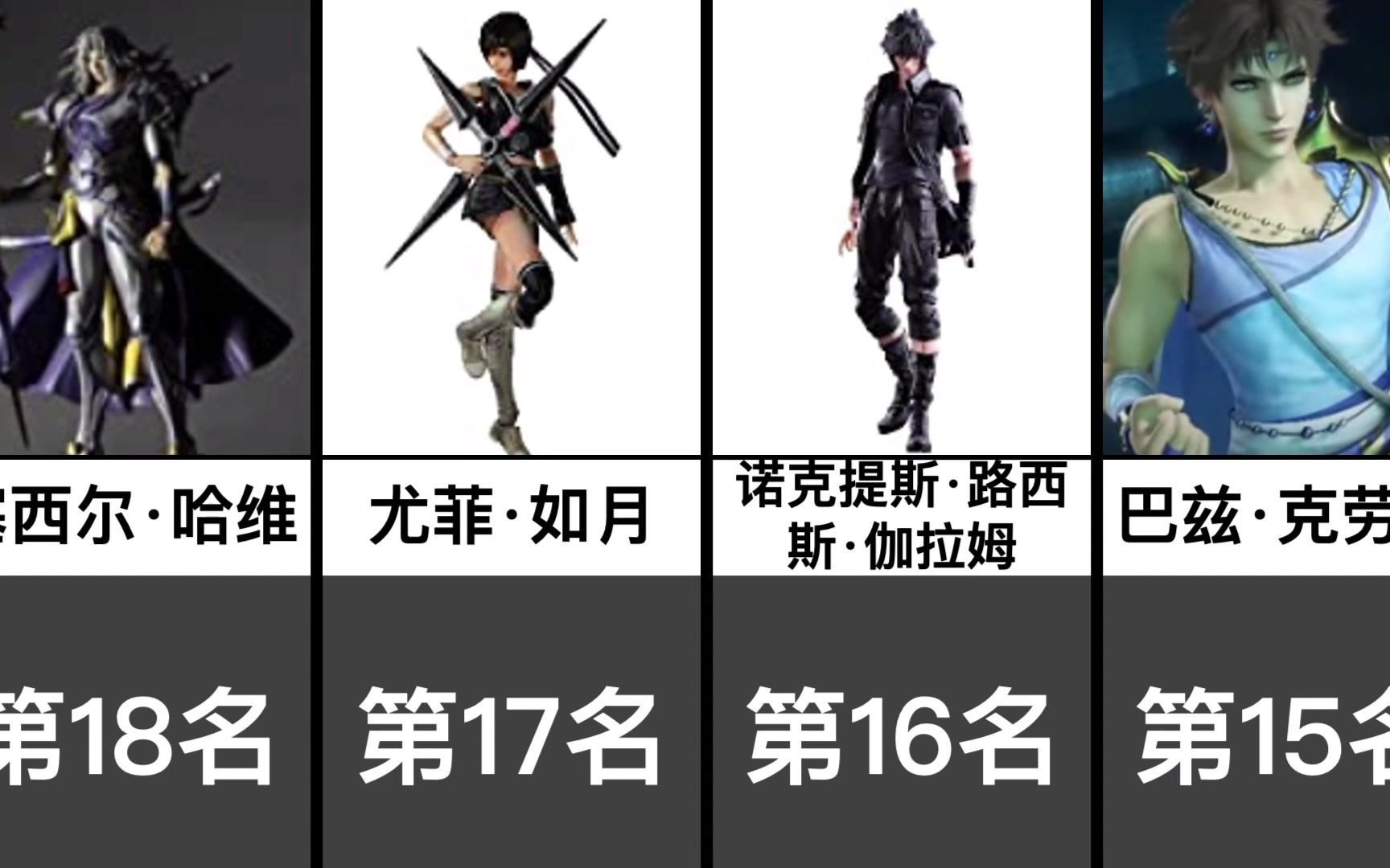 最终幻想里最受欢迎的角色TOP24【日网投票】