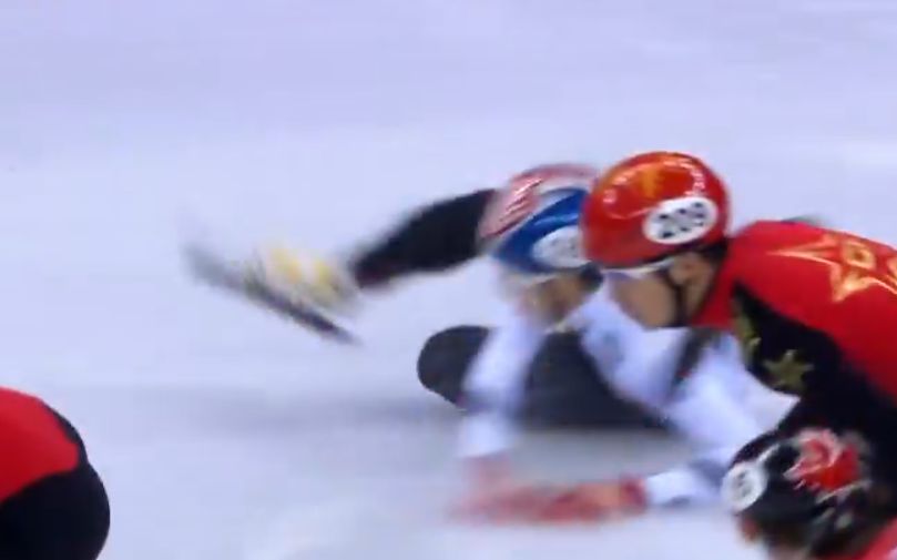 [平昌冬奥会]在韩国选手滑倒的那一刻……