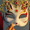 精致雍容的神秘猫脸！手工制作金色碎饰女王面具
