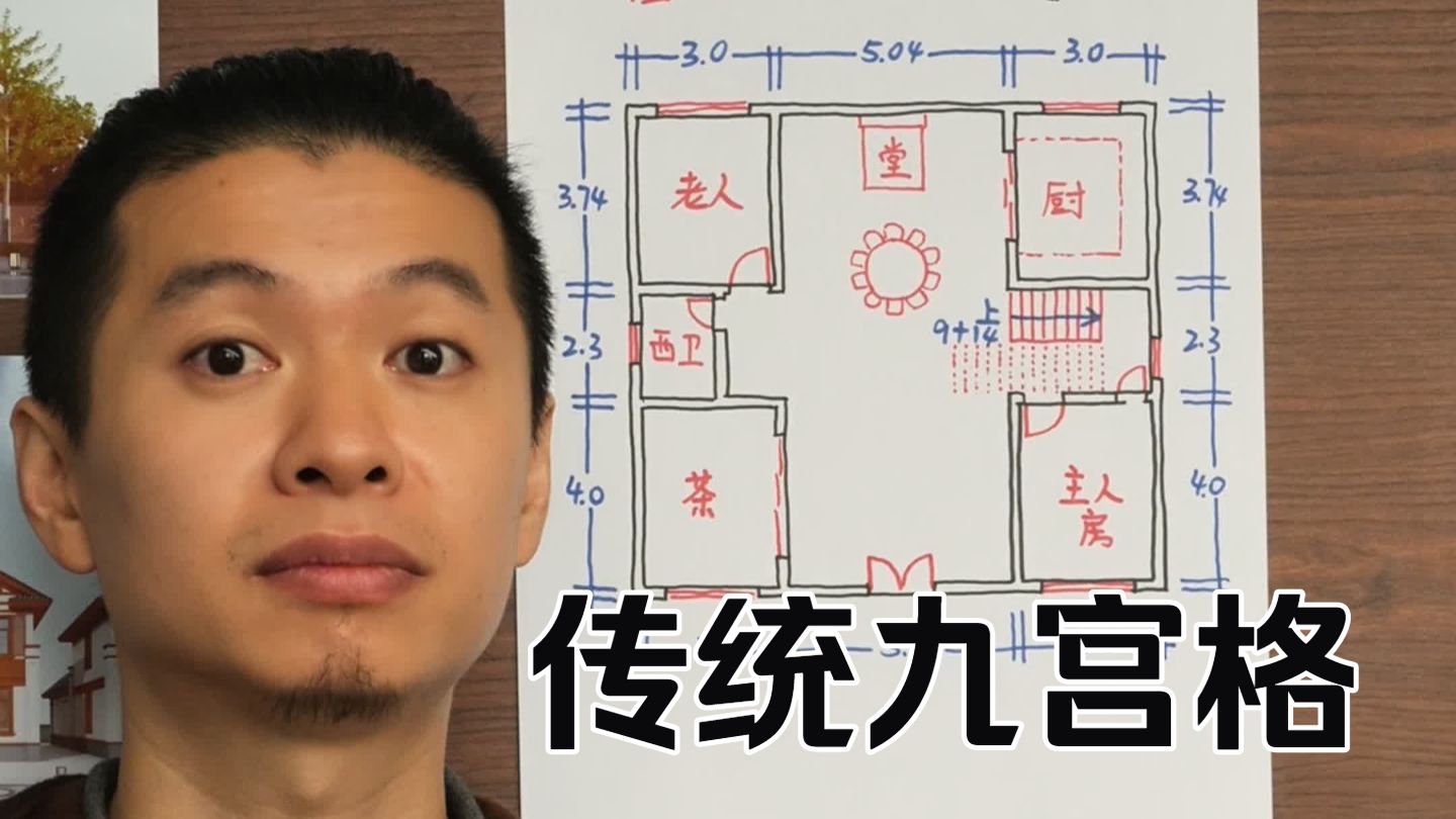 农村自建房 农村盖房子非常的简单，根本不需要请设计师设计！九宫格的房子也不例外。