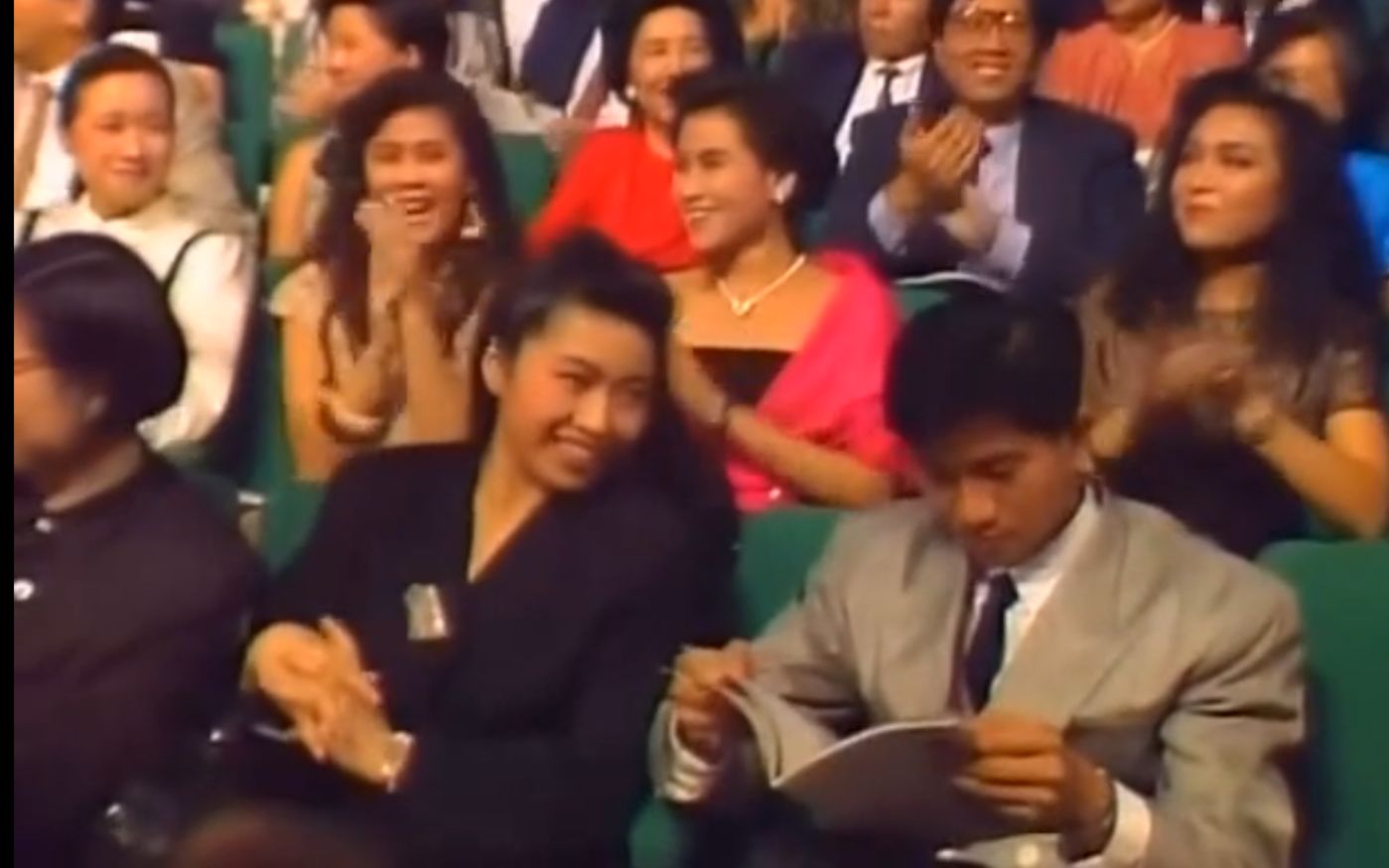 【观众席中的陈百强】1988年香港小姐总决赛片段