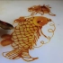 民间艺术糖画，这画的鲤鱼也太漂亮了！