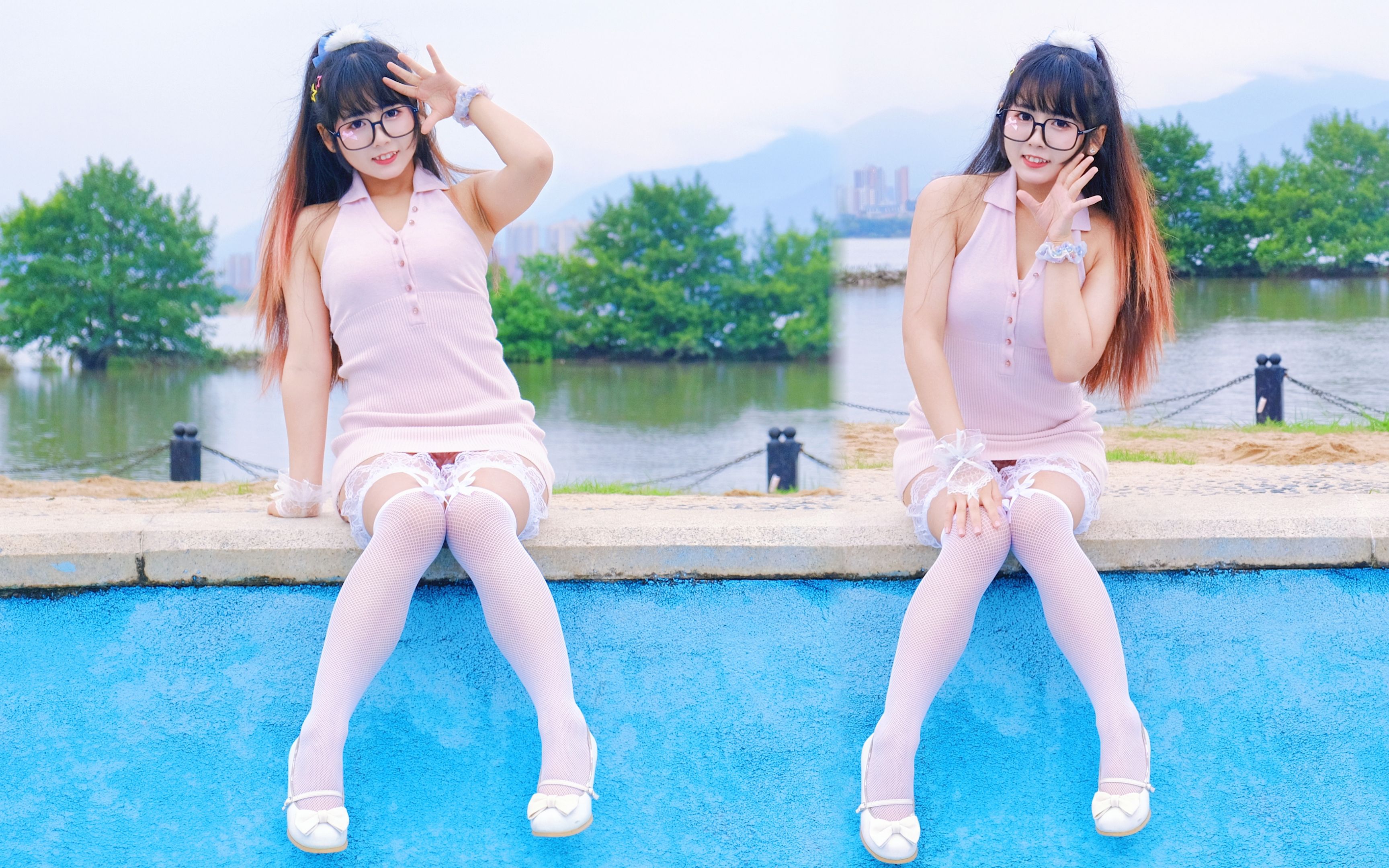 Vertical screen with no leg pulls Real Pink Battlesuit ~ Just Growing Fat ~