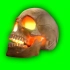 【绿幕素材】动画的骷髅火火焰绿幕素材效果无版权无水印自取［1080p HD］