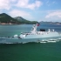 离开香港 - 056护卫舰“钦州”舰伴航“蓝岭”号两栖指挥舰（2019/4/25）