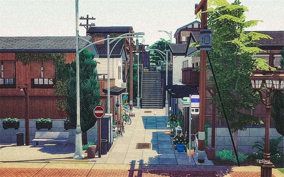 「模拟人生4_搬运」下町の住宅街 速建Nocc by  TKSims