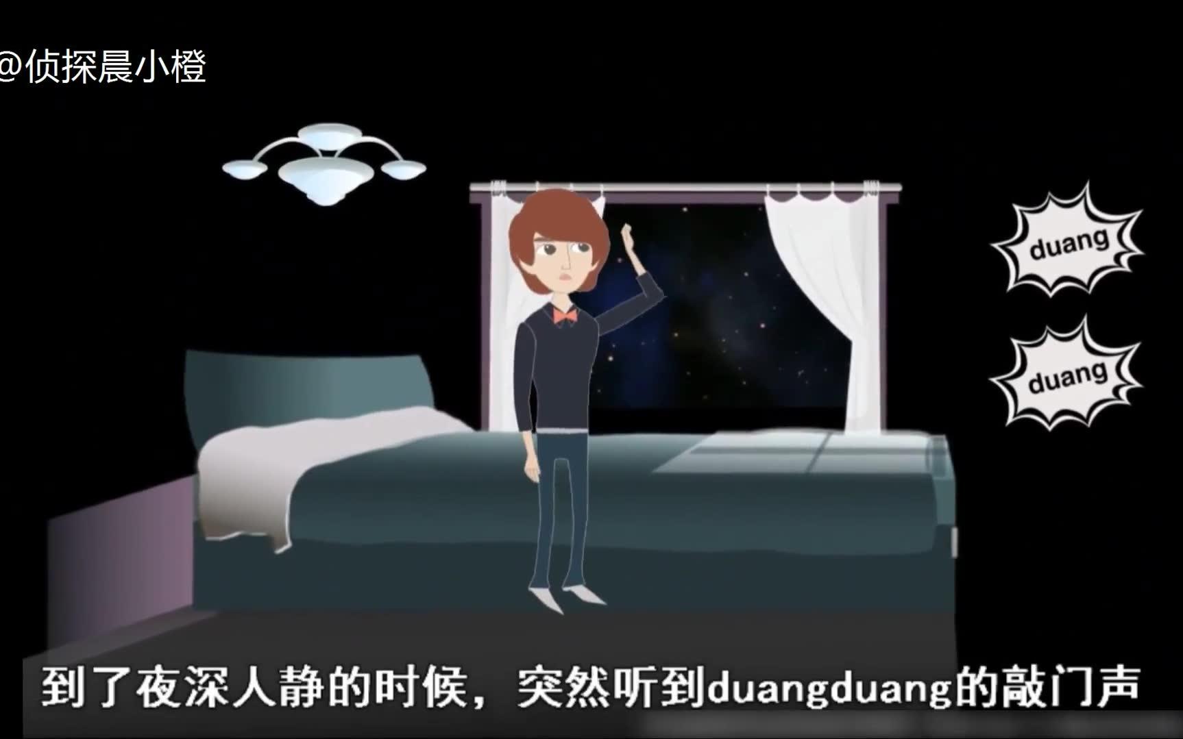 悬疑推理动画:《一夜惊魂》奇怪的敲门声响了一夜!