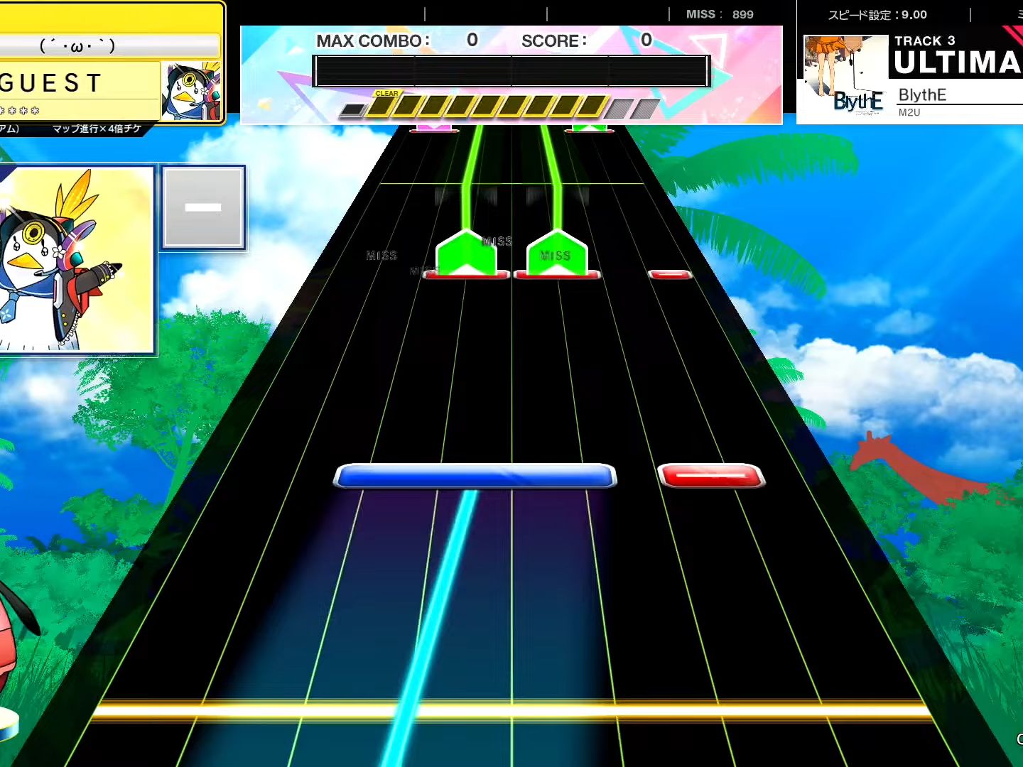 【CHUNITHM/中二节奏】谱面确认 BlythE [ULTIMA 15] (流速9.0)