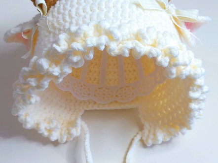 钩织教程‖小羊护耳帽，手编2号线，四股唯棉双股钩，4.0钩针