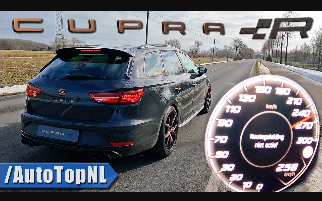西雅特 LEON CUPRA R ST 加速测试 0-250 最高速度 & 声浪 by AutoTopNL
