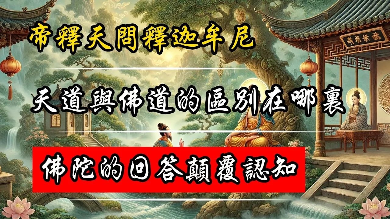 帝釋天問釋迦牟尼：天道與佛道的區別在哪裏？佛陀的回答顛覆認知!
