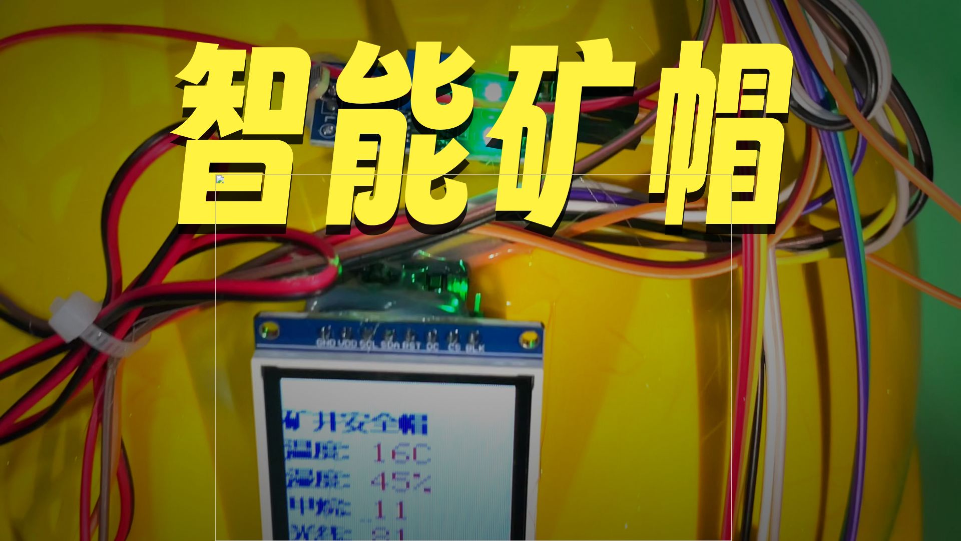 全国青少年科技创意设计大赛优秀作品-智能矿井安全帽