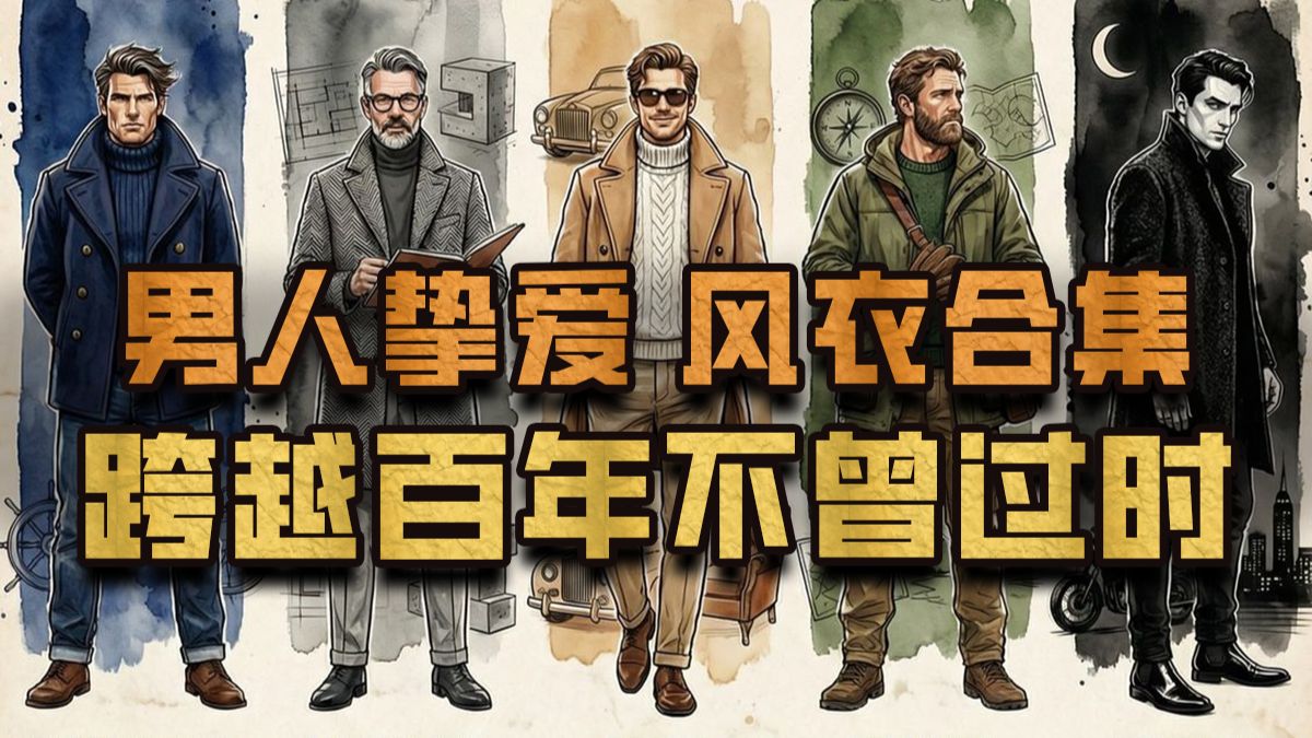 男人挚爱的风衣合集，跨越百年却仍旧经典