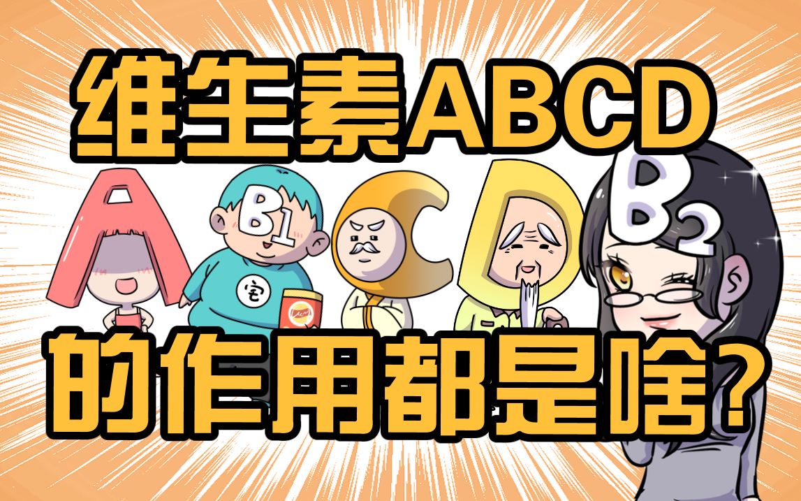 你知道各种维生素的作用吗？