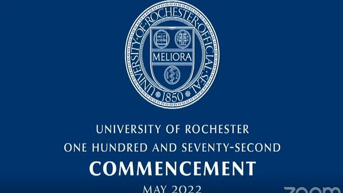 罗切斯特大学第172届(2022)毕业典礼