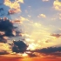 视频素材 ▏h1285 日落夕阳黄昏太阳下山实拍视频素材火烧云夕阳西下天空空镜头金色云彩变化视频素材