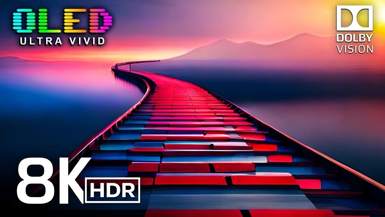 【4K HDR】惊艳罕见 杜比视界 HDR 8K 120帧率（最高分辨率8K - 4K视频电视）|杜比视界|电视屏幕测试|手机屏幕测试 |