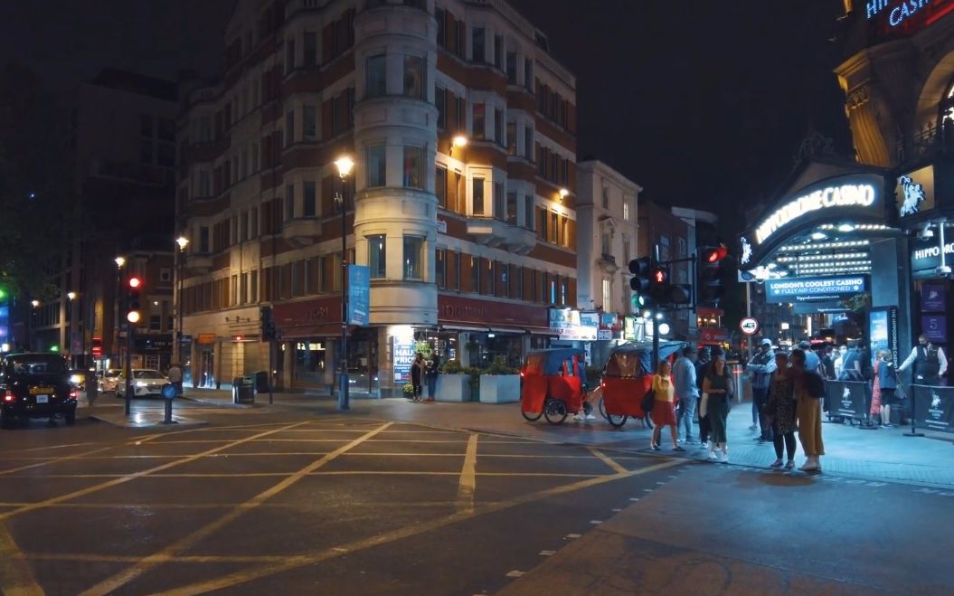 【超清英国】漫步午夜时分的伦敦南岸区-伦敦西区 (1080P高清版) 2022.6
