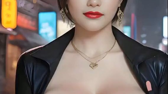 身材哇塞的黑皮衣女骑士小舞蹈