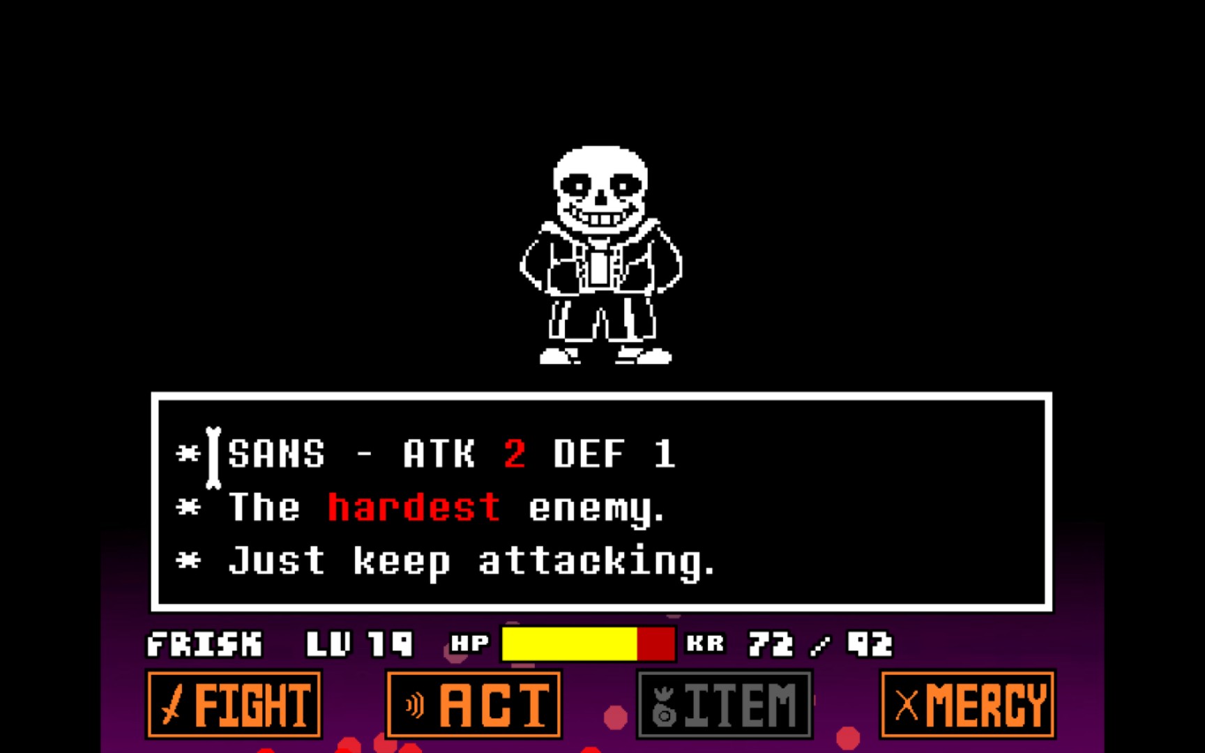 Undertale Hard Mode Sans Fight (CU Take) by CU1121 - Game Jolt