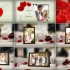 宴会厅餐桌上的婚礼照片展示相册AE模板