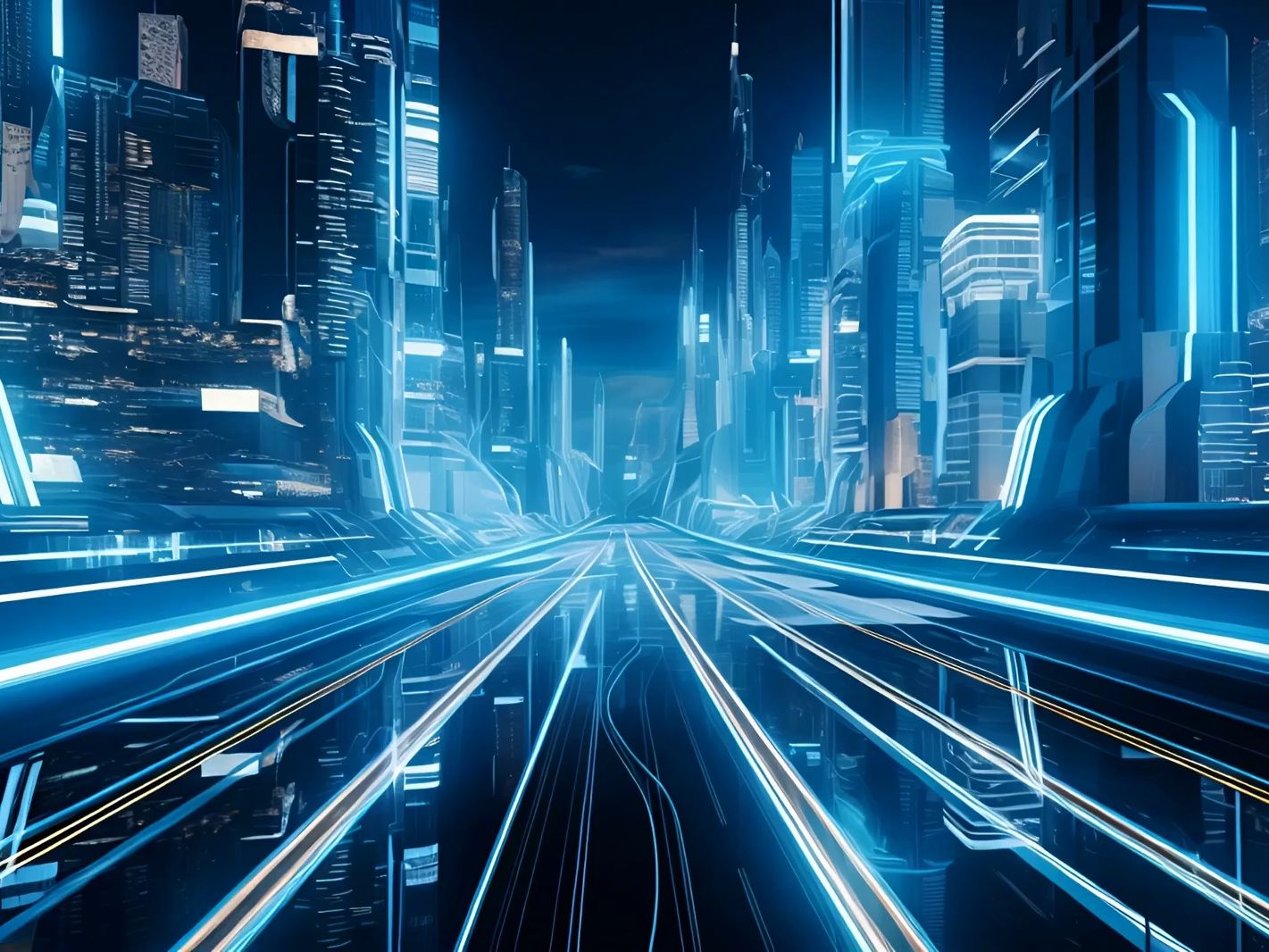 【舞台背景】17秒的赛博朋克城市下沉动画❤️ 浪漫梦幻变身舞蹈晚会年会循环动画