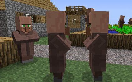 我的世界平坦村民生活